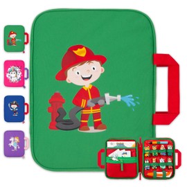 GRINSEZWERGE Bag for Edurino & Tonies figures, TipToi pen and accessories, collector's case with space for 8 figures, also for Tip TOI accessories and books as well as Toniebox Tonie figures, Felix