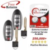 Extra-Partss 2 Remote Keyless Entry Smart Fob Remote Replacement For Nissan 4b (CWTWBU624)