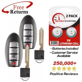 Extra-Partss 2 Remote Keyless Entry Smart Fob Remote Replacement For Nissan 4b (CWTWBU624)