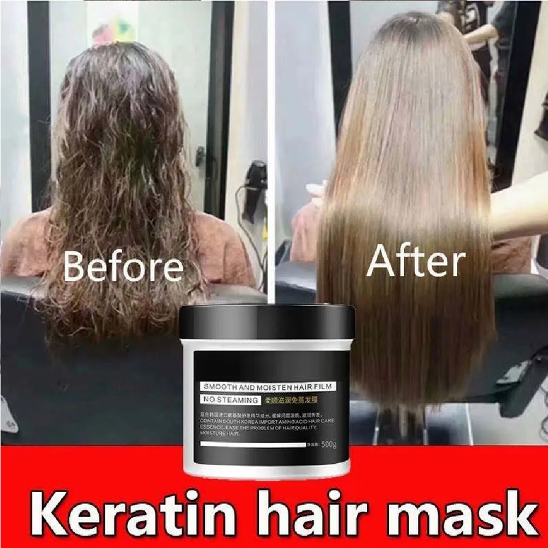 Keratin Moisturize Smooth No Steam Hair Mask Gentle Care Smooth