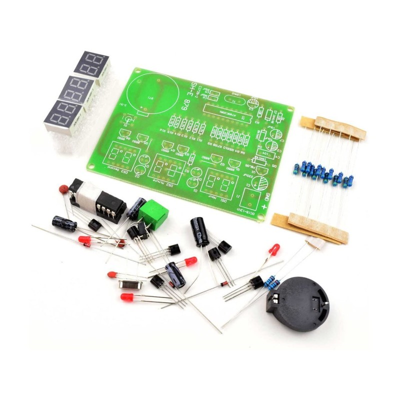 CANADUINO® Digital LED Clock 6-Digit, DIY kit Based on AT89C2051