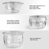 BETSO 2 Packs Ice Chilled Serving Bowl,Dips on Ice Acrylic