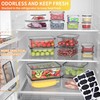 GEIKR 40 PCS Plastic Food Storage Containers with Lids Airtight,