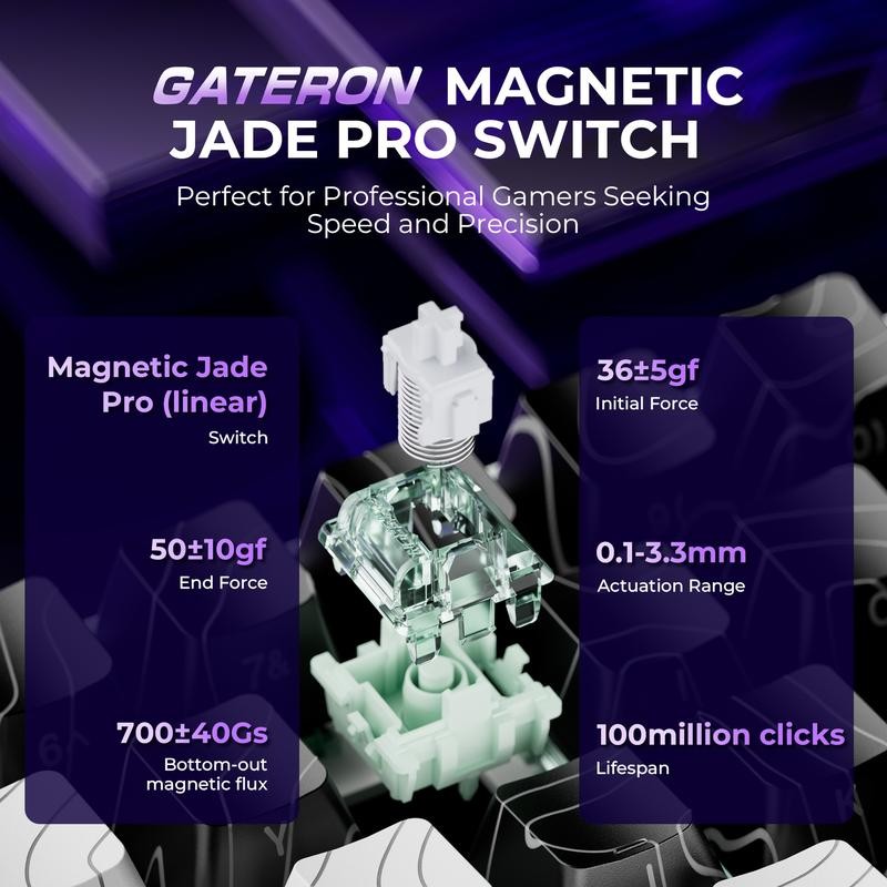 XVX HE68 Pro Rapid Trigger Gaming Hall Effect Keyboard Gateron