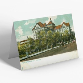 GREETING CARD - Vintage Arkansas USA - Hot Springs. Park Hotel