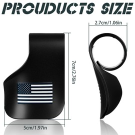 BBTO 2 Pcs Motorcycle Cruise Assist Cruise Control Grip American Flag Decal Black/Red Wrist Hand Grips Handlebar for Scooters, Electric Bike(Black)