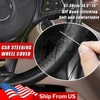 Shyfrult 15" DIY Steering Wheel Cover Genuine Leather for NISSAN