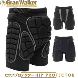 Hip Protector Ski Snowboarding Bike Pad Mesh Underpants Snowboard Wear Ski Wear Breathable Kez Pad EVA Men Women (Black/Navy, L)