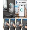 Keyless Entry Door Lock with Handle Set, App Control with