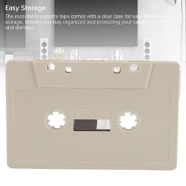 Blank Recording Cassette Tapes, Blank Cassette Tapes for Recording Blank Tapes, 45 Minute Recording Time, Clear Cassette Tape (-2610240203511)
