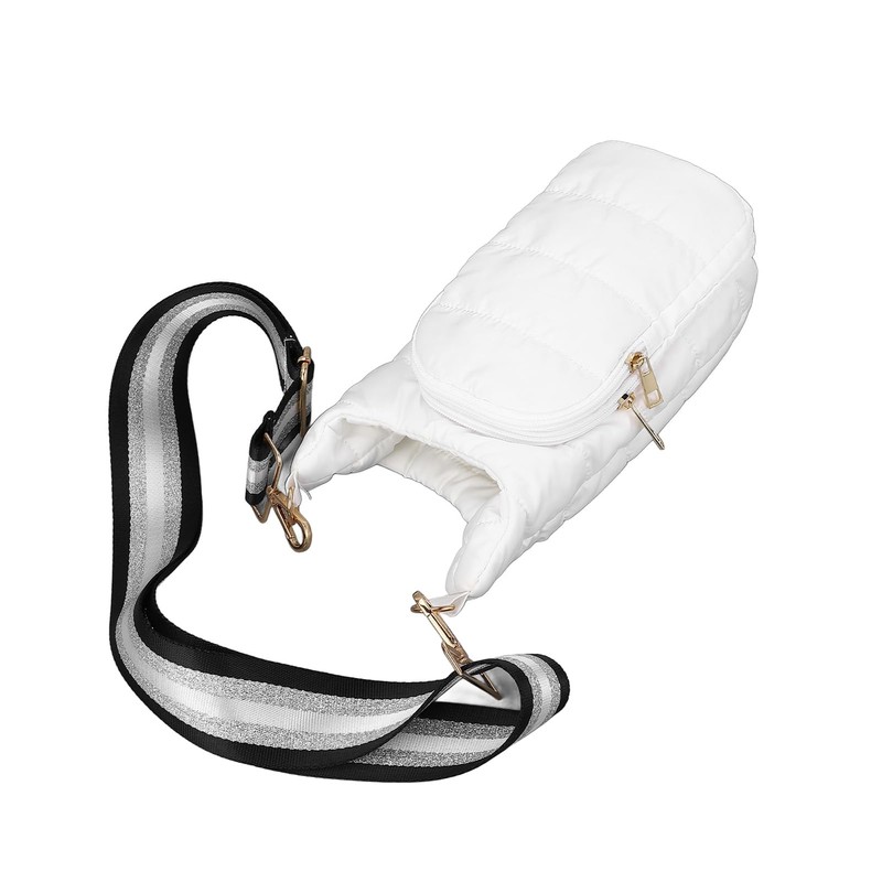 Insulated Water Bottle Pouch, Adjustable Shoulder Strap Water Bottle Carrier