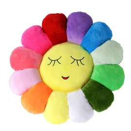 Poitemsis 20inch Sun Flower Floor Pillow Kids Soft Seating Floor Cushion Chair Sofa Pads For Girls Room & Baby Nursery Home Decoration