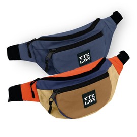 Vatkalimon Fanny Pack Set of 2 Women Belt Bag, Fanny Packs for Women, Unisex Crossbody Back with 2 Zippers