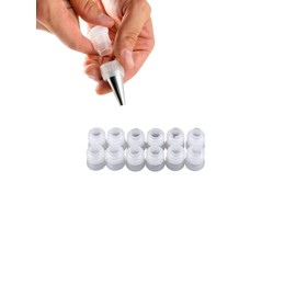 Couplers for Piping Bags,Standard Couplers for Small Decorating & Filling Tips,12 Pcs