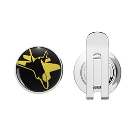 BKR Graphics Black Watch Dress Tartan Plaid Print. Scottish Tartan Designs Golf Hat Clip with Magnetic Ball Marker