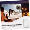 TEHAUX Portable White Projection Screen for Indoor Outdoor Use High
