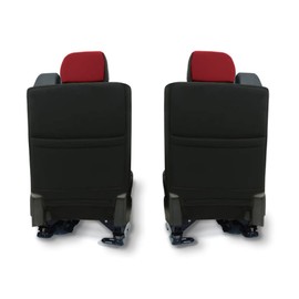 CarsCover Custom Fit 2004-2008 Ford F150 Pickup Truck Neoprene Car Front Seat Covers Red Rose & Black Sides Driver & Passenger Cover