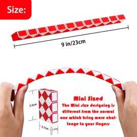 21 Pack 24 Blocks Magic Snake Cube Fidget Toy,Mini Twist Puzzle Toys for Kids Teens Birthday, Party Favours, Carnival Prizes,Classroom Rewards,Party Supplies (S1)