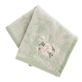 Blooming 138857-0001-05 Wedgwood Towel Handkerchief Magnolia (Green) [100% Cotton] Women's 11.0 inches (28 cm), green