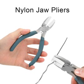 ZJchao Alicates de Nailon para Joyería, Alicates para Manualidades, Herramientas de Bricolaje para Moldear Alambre, Hacer Joyas