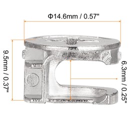TA-VIGOR 12Pcs Furniture Connecter Cam Lock Nuts Fittings, 14.6mm x 9.5mm Screw Eccentric Fasteners for Cabinet Drawer Dresser Wardrobe Furniture Panel Connecting, Silver