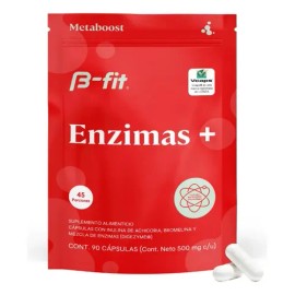 B-FIT B Enzymas Blend - Enzimas Digestivas Digezyme 90 Cápsulas - Suplemento Alimenticio - Probióticos - Fórmula de Alta Calidad - Apoya el Bienestar 