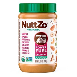 Nuttzo Organic Power Fuel Crunchy Nut Butter by NuttZo | 7 Nuts & Seeds Blend, Paleo,