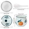Koythin Ceramic Bacon Grease Container with Strainer, 23 oz Suitable