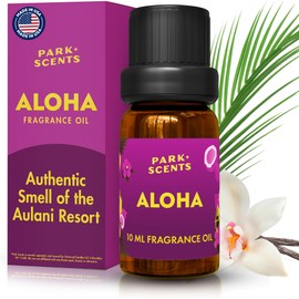 Park Scents Aloha – Hawaii Resort Theme Park Luxury Hotel Fragrance Oil – Coconut, Pineapple, Tropical Florals and Vanilla – Essential Oils for Diffusers, Home, Aromatherapy, Gifts for Women (10ml)