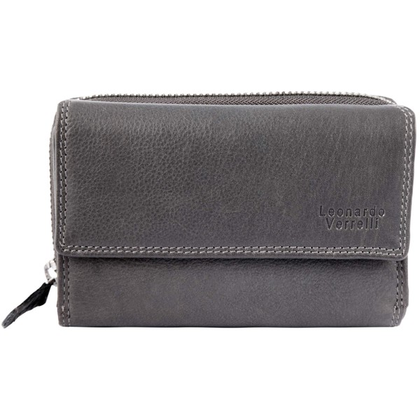 LEONARDO VERRELLI 3000093 Women's Wallet in Real Leather Landscape Format