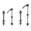 Changyeah 2 Pcs Quick Release Bike Skewer Front/Rear Wheel, 160mm/190mm