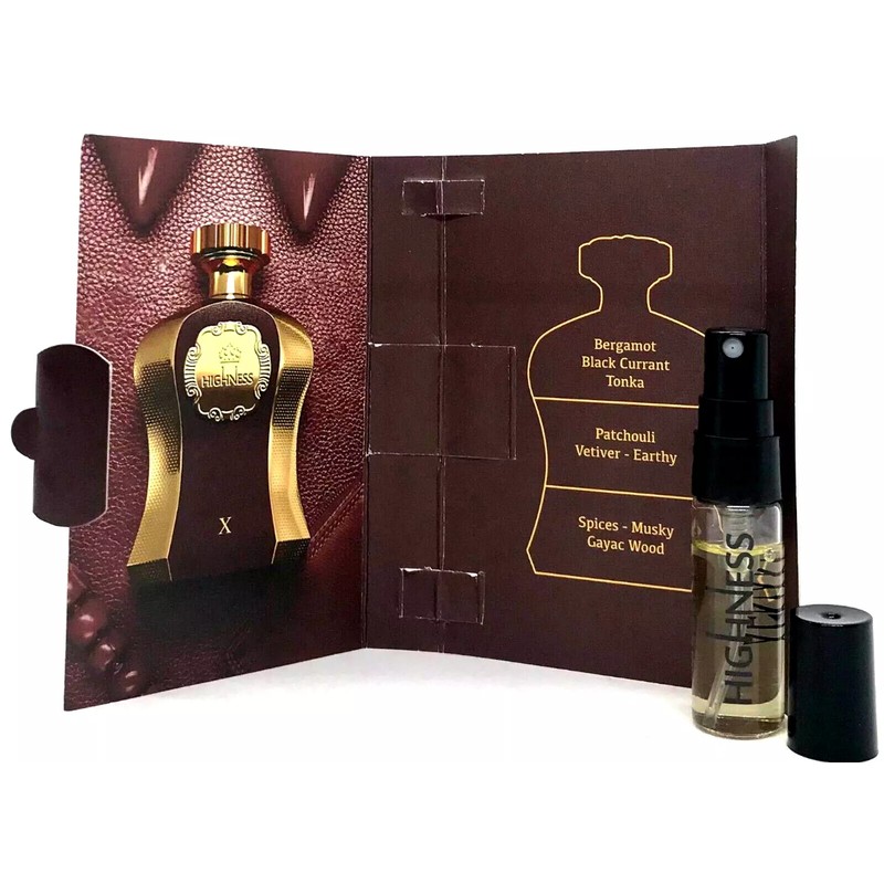 AFNAN HIGHNESS X BROWN EAU DE PARFUM VIAL SPRAY MEN