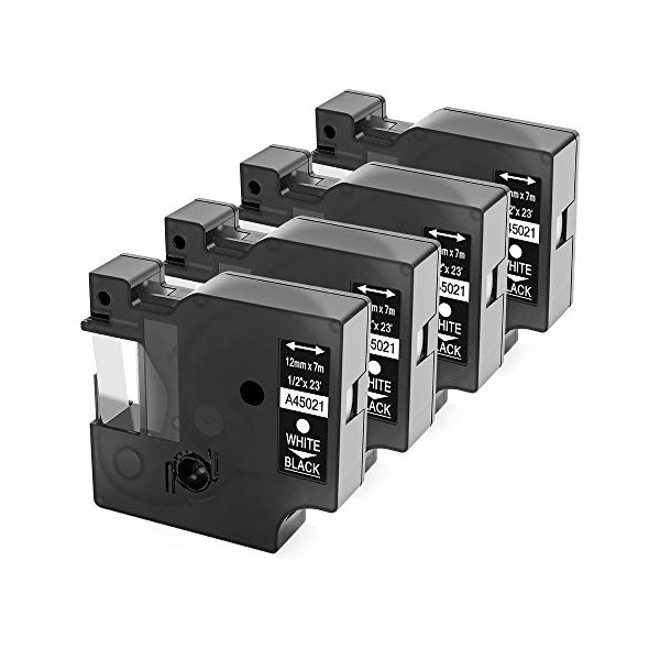 Label KINGDOM Compatible Label Replace for Dymo D1Â 45021 White on