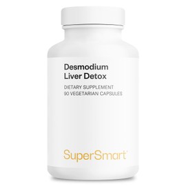Supersmart - Desmodium Liver Detox 1200mg per Day (High Concentration) - 10:1 Desmodium Adscendens Extract Supplement | Non-GMO & Gluten Free - 90 Vegetarian Capsules