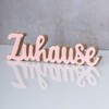 levandeo Lettering Home L30 cm Pastel Pink Wood Table Decoration