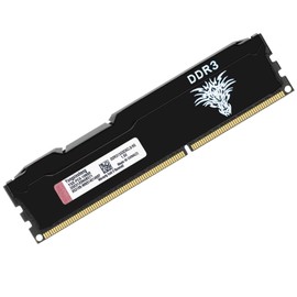 DDR3 8GB Desktop RAM 1333MHz PC3-10600 UDIMM Non-ECC Unbuffered 1.5V 2Rx8 Dual Rank 240 Pin CL9 PC Computer Memory Upgrade Module (Black)