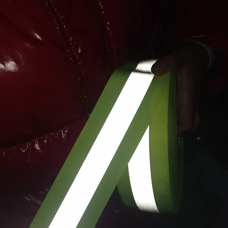 JINBING Silver Sew On Reflective Tape for Clothing Safety Fabric