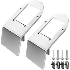 unionlux Watermelon Light Bracket, Watermelon Under Glow Frame Bracket Stainless Steel Universal Clamp Style Mount For Universal Truck RV-2PCS