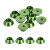 QUARKZMAN Set of 10 M3 Cone Cup Washers Anodized Aluminum