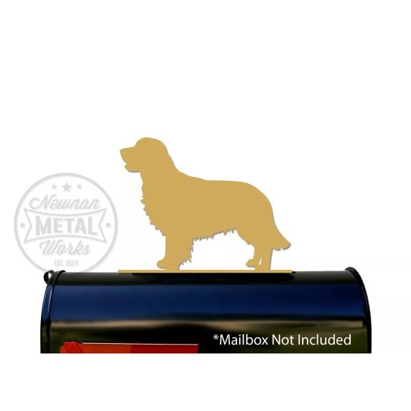 Newnan Metal Works Golden Retriever - Metal Mailbox Topper /