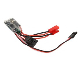Tihebeyan Cepillo Bidireccional ESC, 30A 4 8V ESC Controlador de Velocidad del Motor RC Bidireccional para 1/16 1/18 1/24 Coche Barco (sin Freno)
