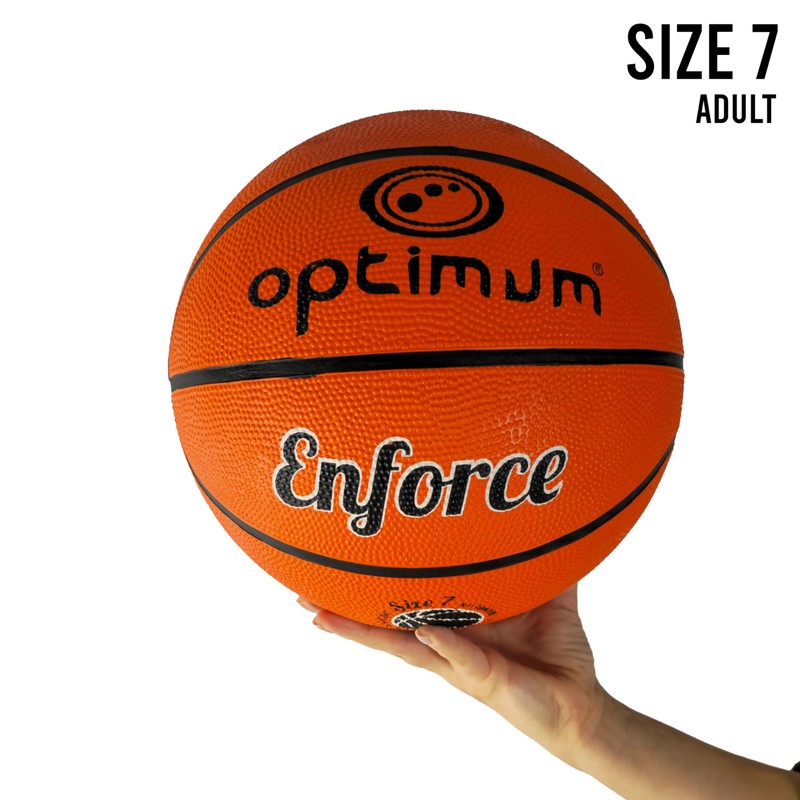 Optimum Street Basketball - Durable Korean Rubber with All-Weather Grip