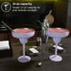 vaanshie Vacuum Sealed Margarita Glass with Lid (Lilac, Pack of