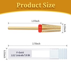 5 in 1 Nail Drill Bits Carbide Tungsten Nail Bits Two Way Rotate Professional Advanced Safety Bits Electric File Tool Drills Fast Remove for Manicure Pedicure Cuticle Acrylic Hard Gel Nails Polishing