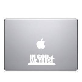 Custom Decal Car for in GOD WE Trust for Car, Truck, Funny, Window, Motorcycle, Helmet, Bumper, Decal for Laptop, Phone, Home Decoration / 3 in x 6 in/White