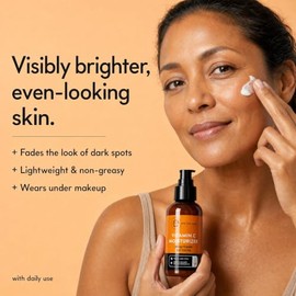 Natural Vitamin C Face Moisturizer - Lightweight, Brightening, Anti Aging Lotion for Daily Use - 4 ounces - Eve Hansen