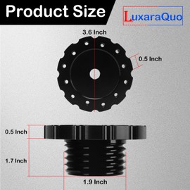 LuxaraQuo for T300 Steering Wheel Adapter - Racing Gaming Steering Wheel Adapter - Aluminum Alloy - PCD 2.8" - for T300, T500, TS-PC, TS-XW T300RS TMX and Car