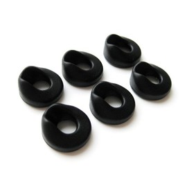 6 New Black Ergonomic Ear Gels Tips Earbuds Compatible with Jabra Stone 1 2 Headset