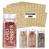 SWOMMOLY 48 Glass Spice Jars with 713 Spice Labels, Chalk