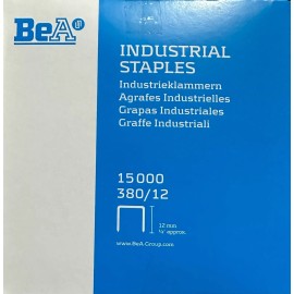 BeA 8 Boxes of BeA 380/12 1/2" 80 Series Staples for 21680B & 21680B-ALM, 15,000/Box